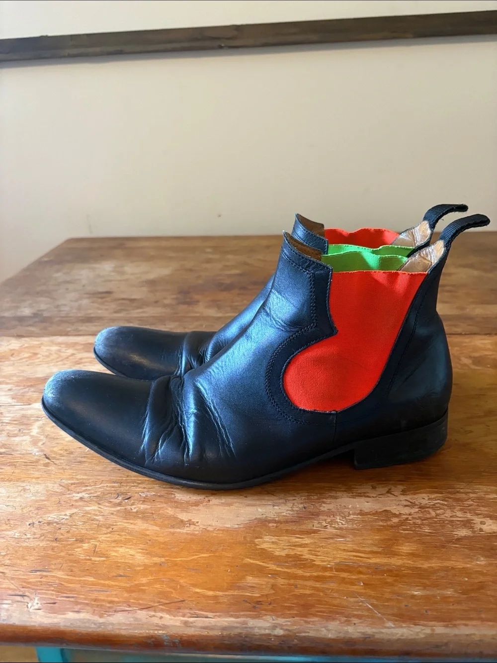FLUEVOG MENS EXECUTOR RIGAS CHELSEA BOOTS